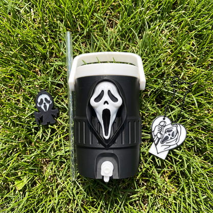 Horror 12oz Can Holder with Lid, Straw Topper & Can Opener